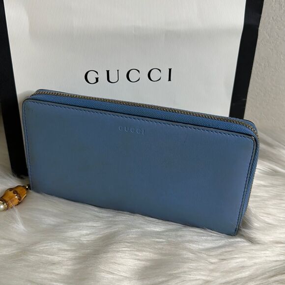 💯Authentic Gucci Zipped Around Long Wallet🍀 - Picture 1 of 17